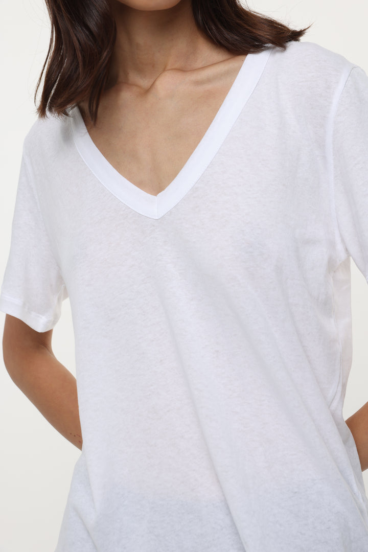 Clean51 White V T-Shirt