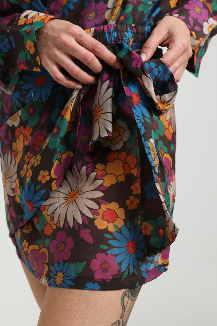 Fluid Floral Skirt