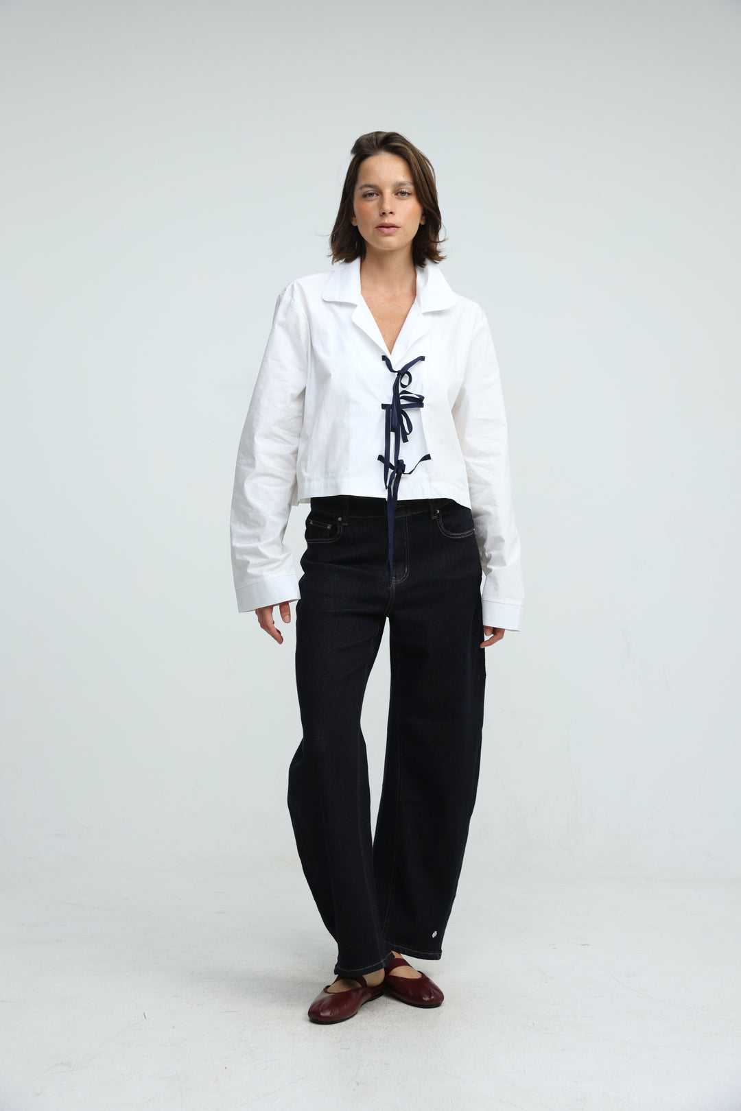 Tied White Shirt