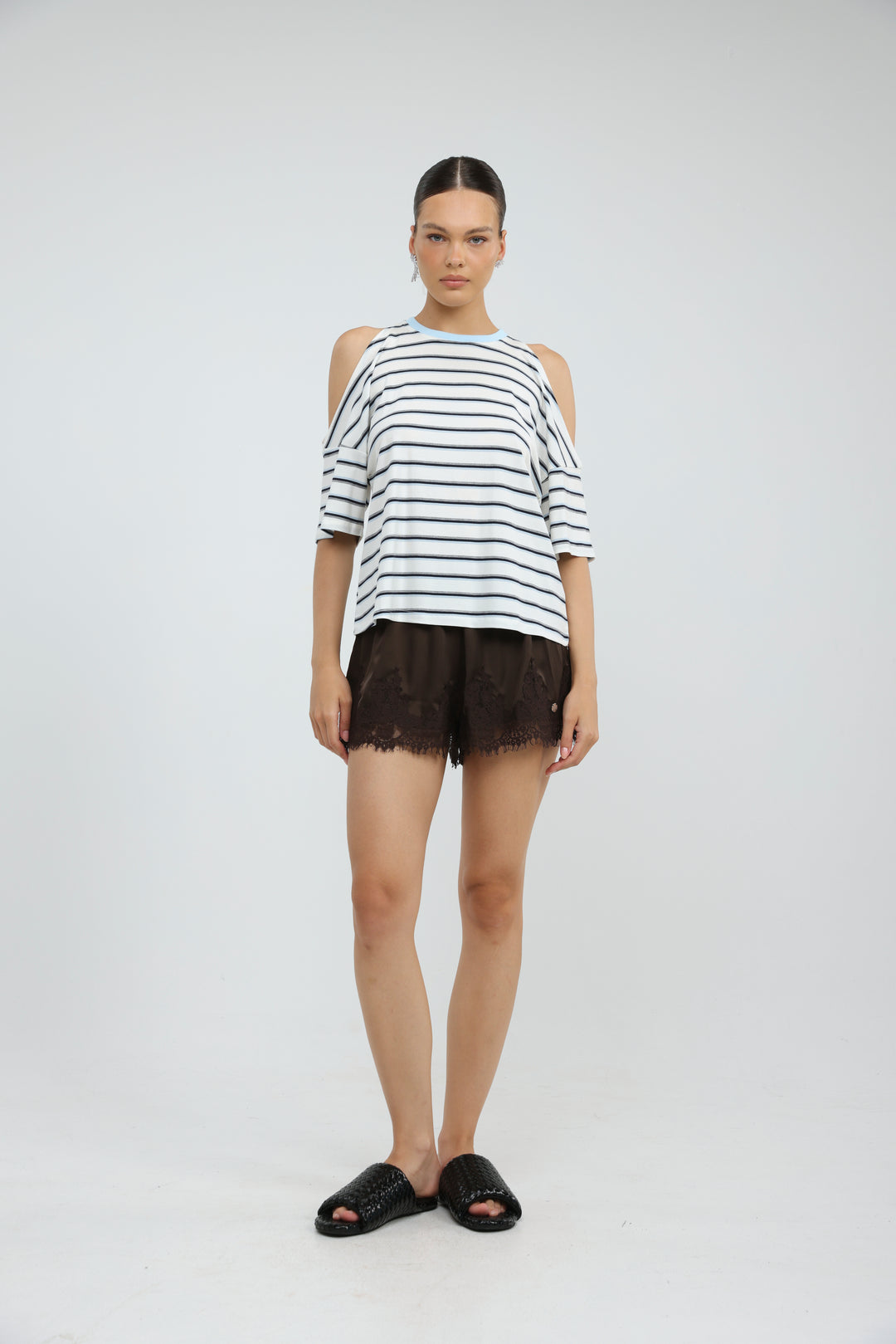 Dune White Striped T-Shirt