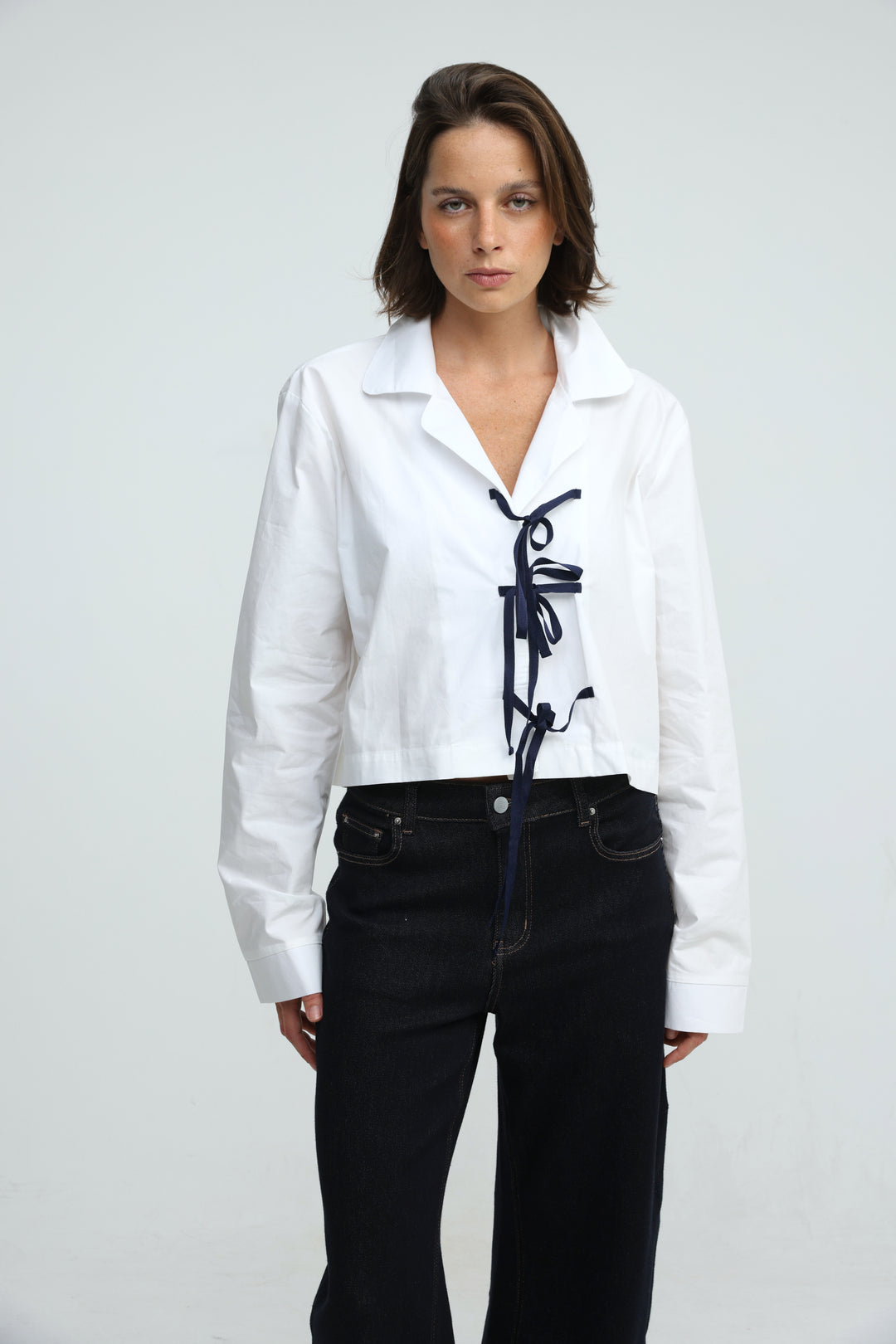 Tied White Shirt