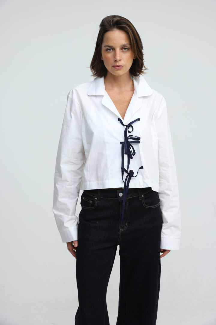 Tied White Shirt