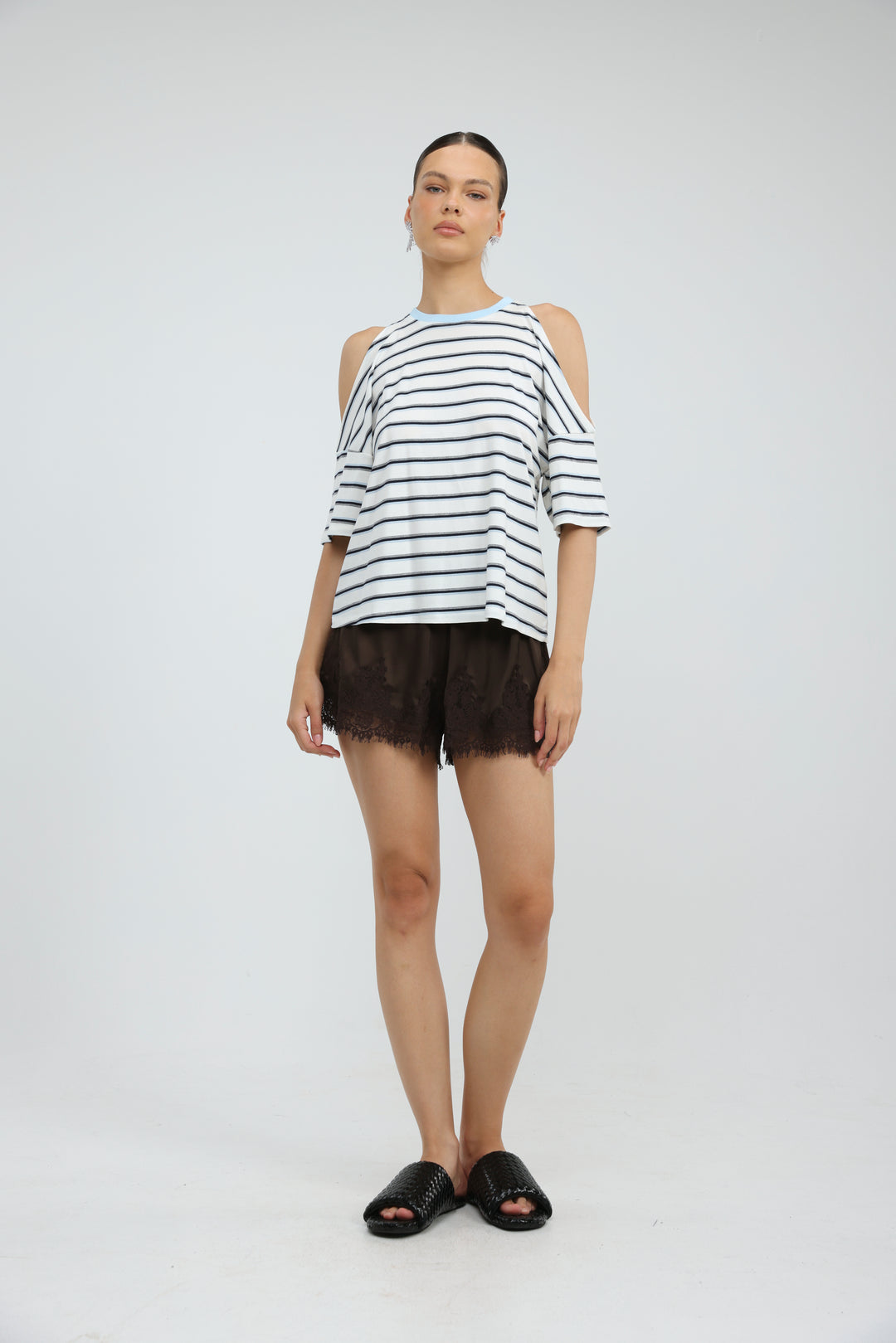 Dune White Striped T-Shirt