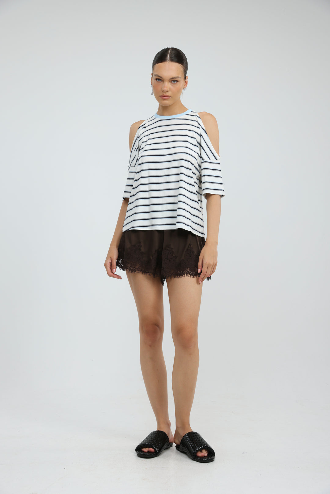 Dune White Striped T-Shirt