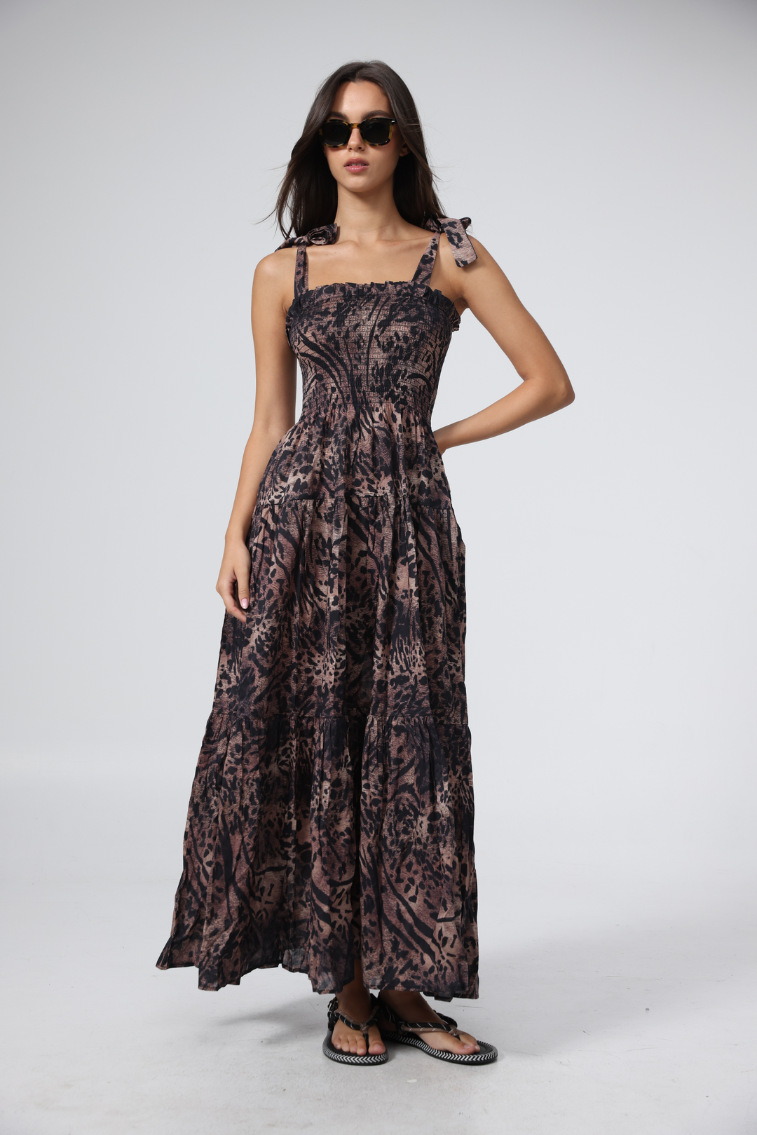 Bell Light Leopard Dress שמלה מנומרת בהירה