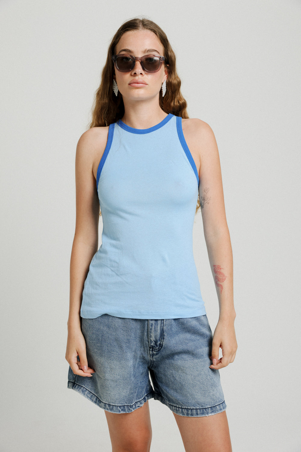 Blend Light Blue Tank