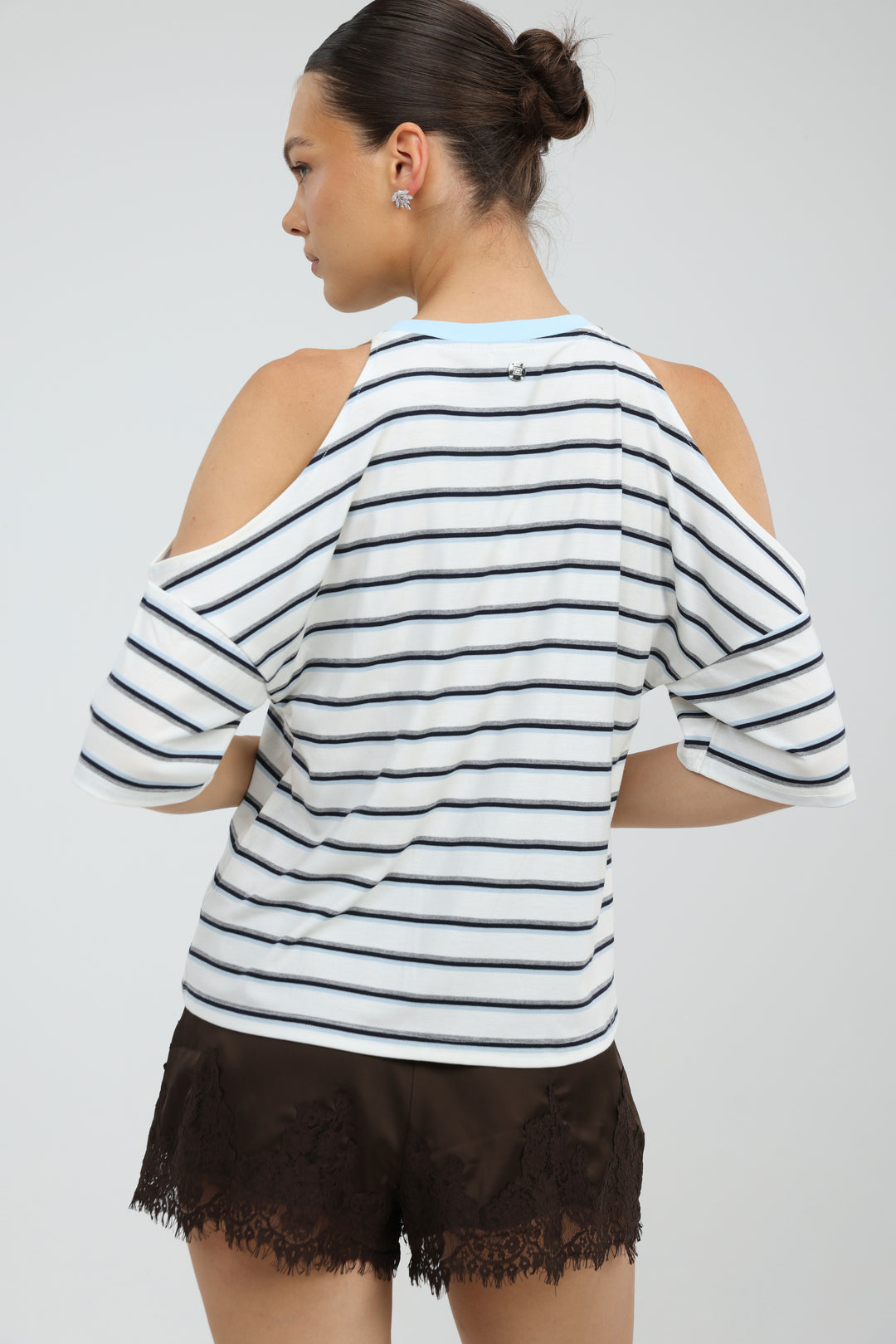 Dune White Striped T-Shirt