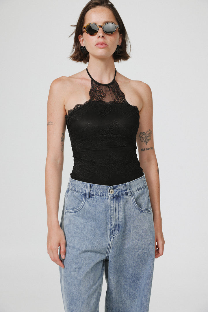 Ask Black Bodysuit