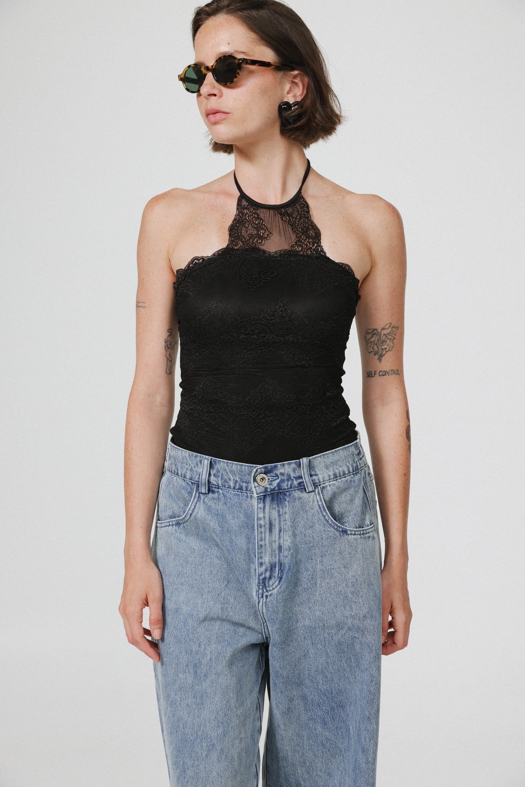Ask Black Bodysuit