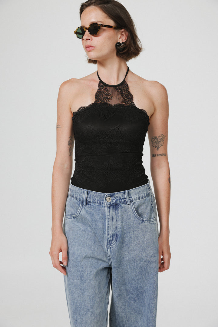 Ask Black Bodysuit