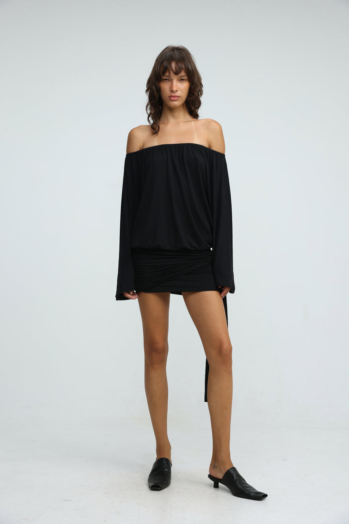Minuit Black Mini Dress