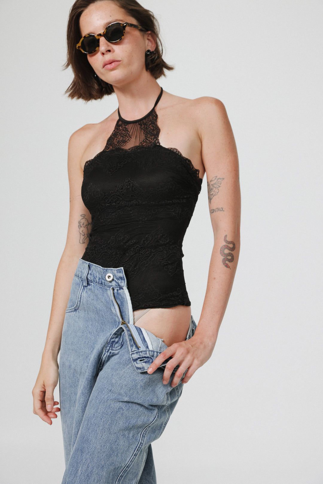 Ask Black Bodysuit
