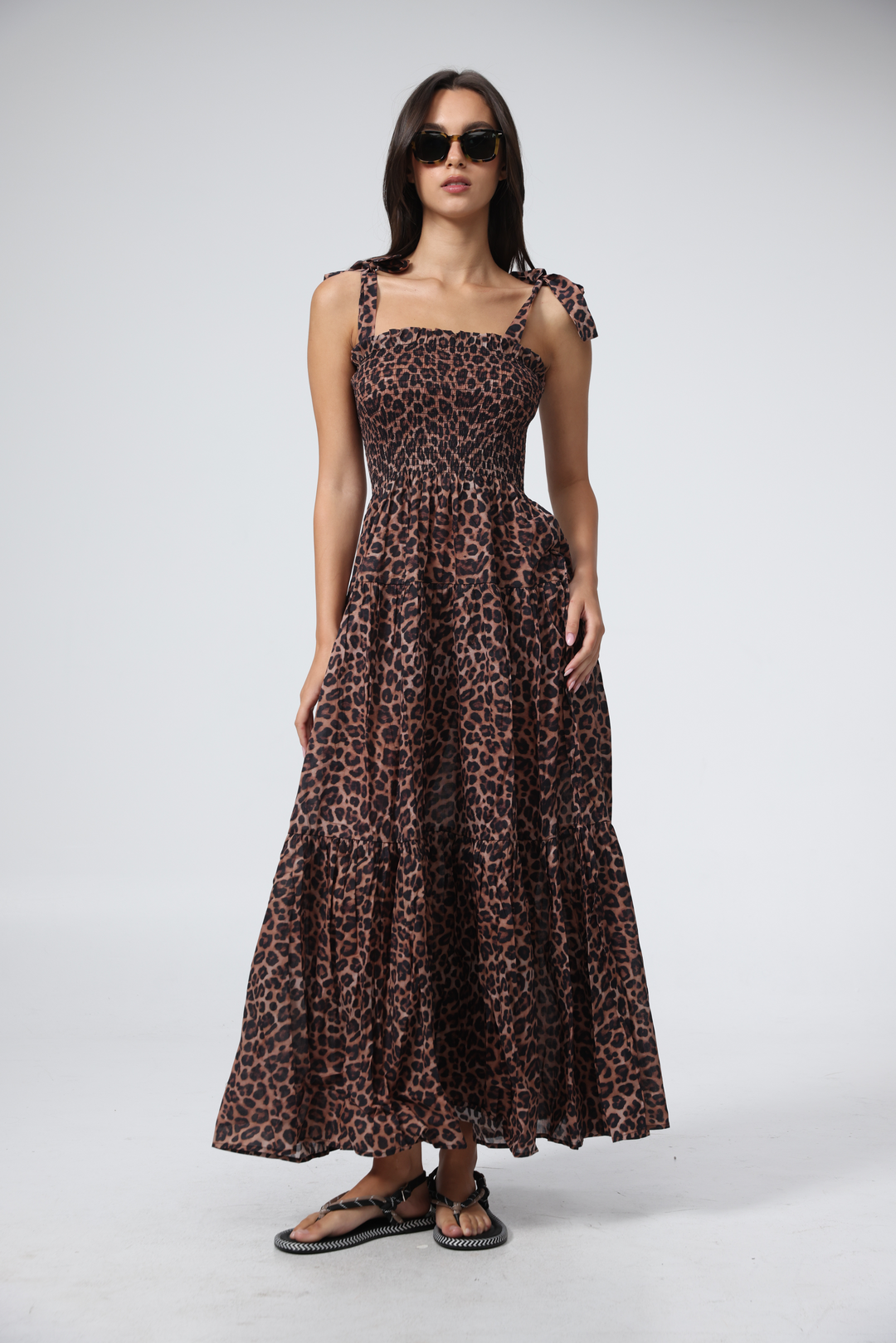 Bell Leopard Dress שמלה מנומרת מקסי