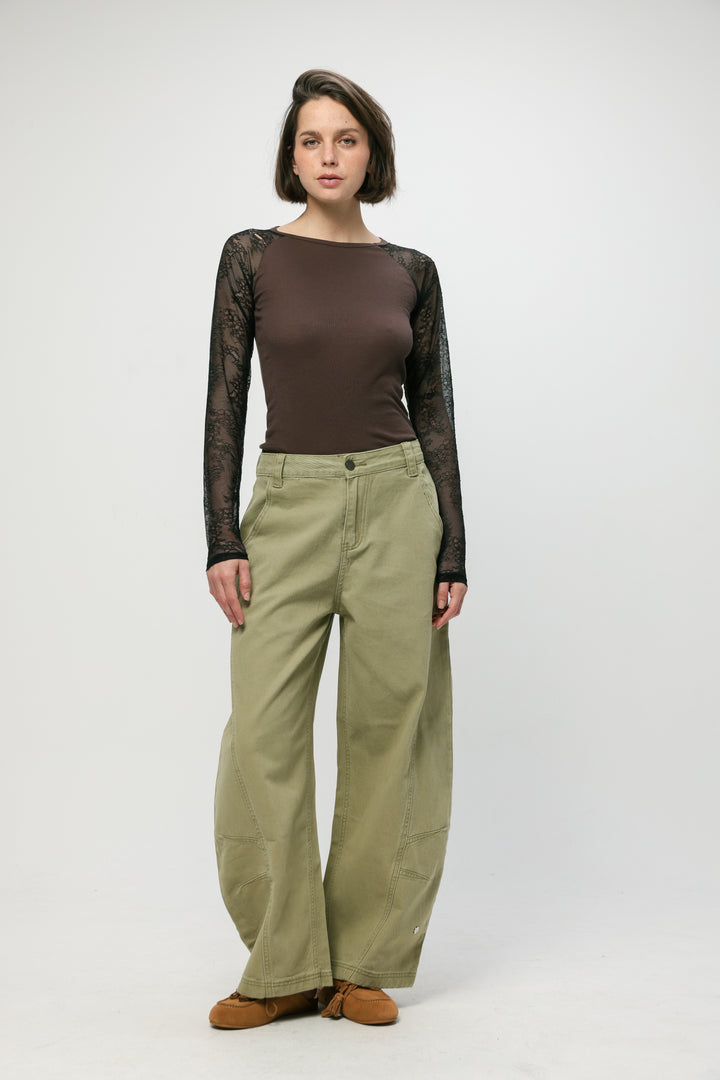 מכנס ג'ינס בצבע ירוק בהיר Star 123 Light Green Denim