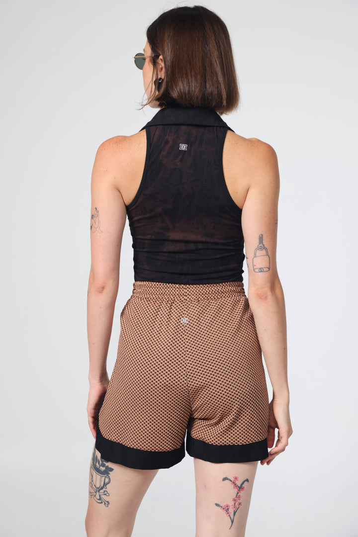 Buni's Camel Checked Shorts