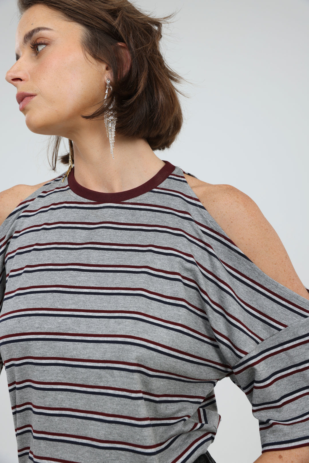 Dune Grey Striped T-Shirt