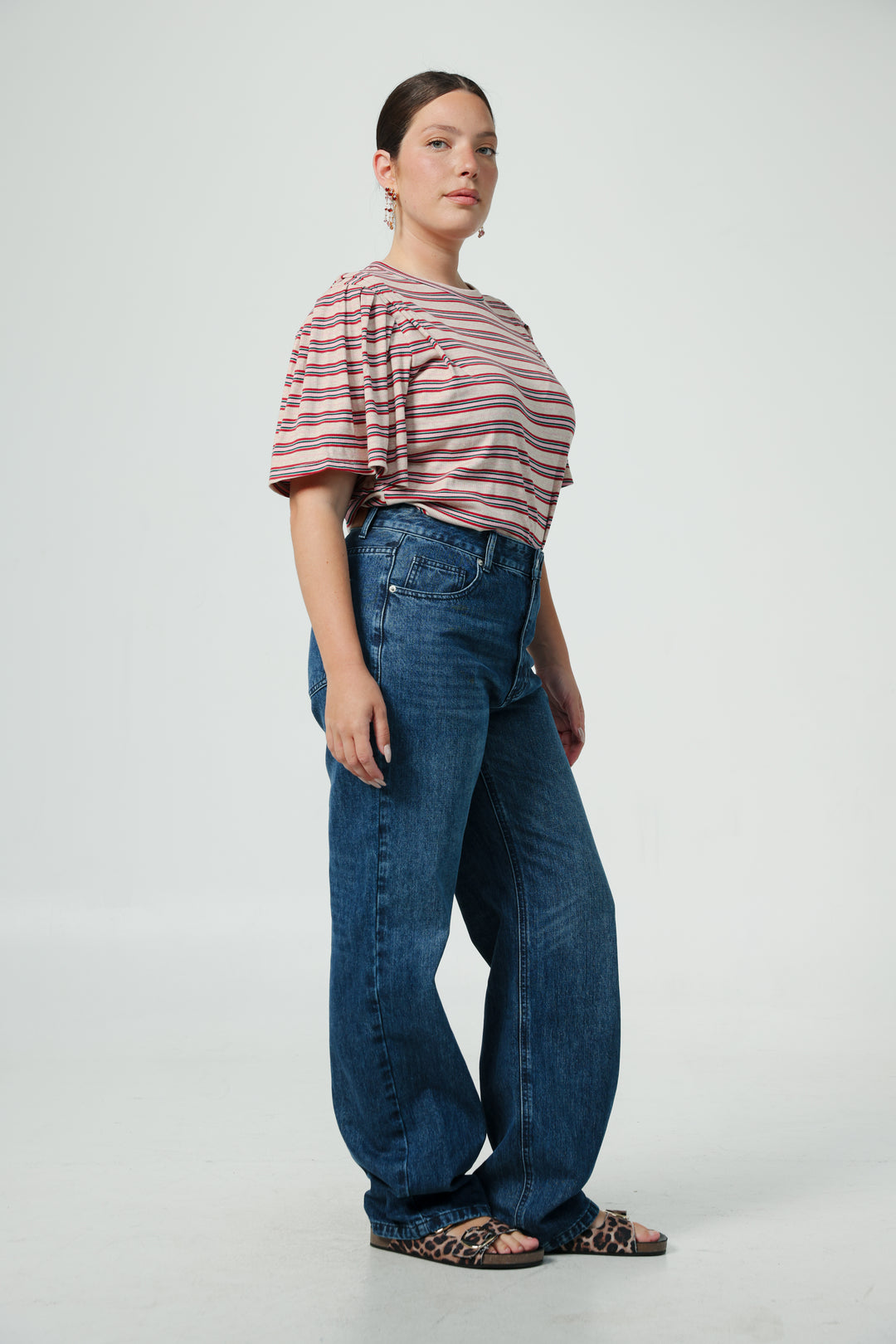 First Beige Stripes T-Shirt