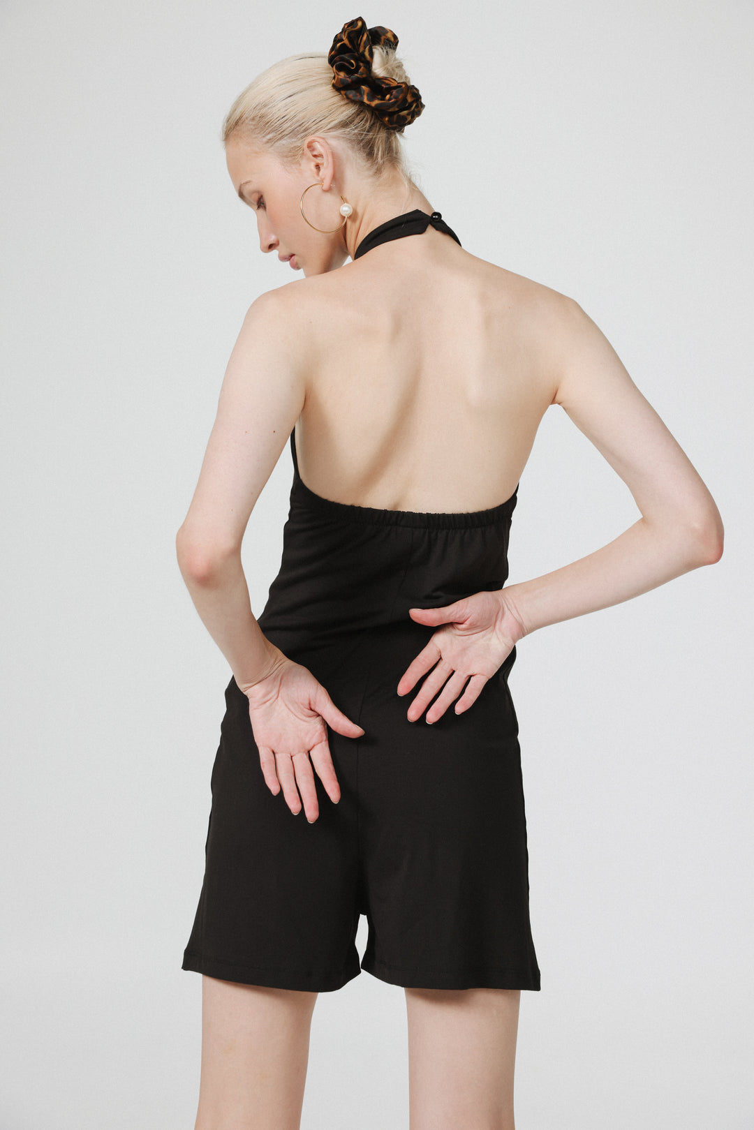 Imagine Black Mesh Jumpsuit