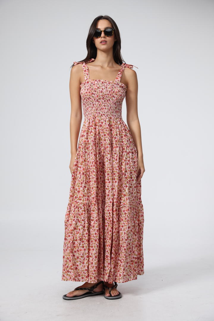 Bell Pink Floral Dress
