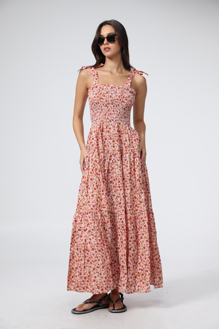 Bell Pink Floral Dress