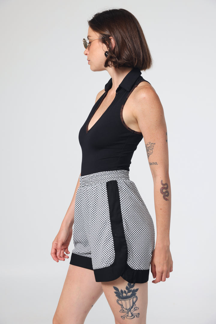 Buni's Black Checked Shorts