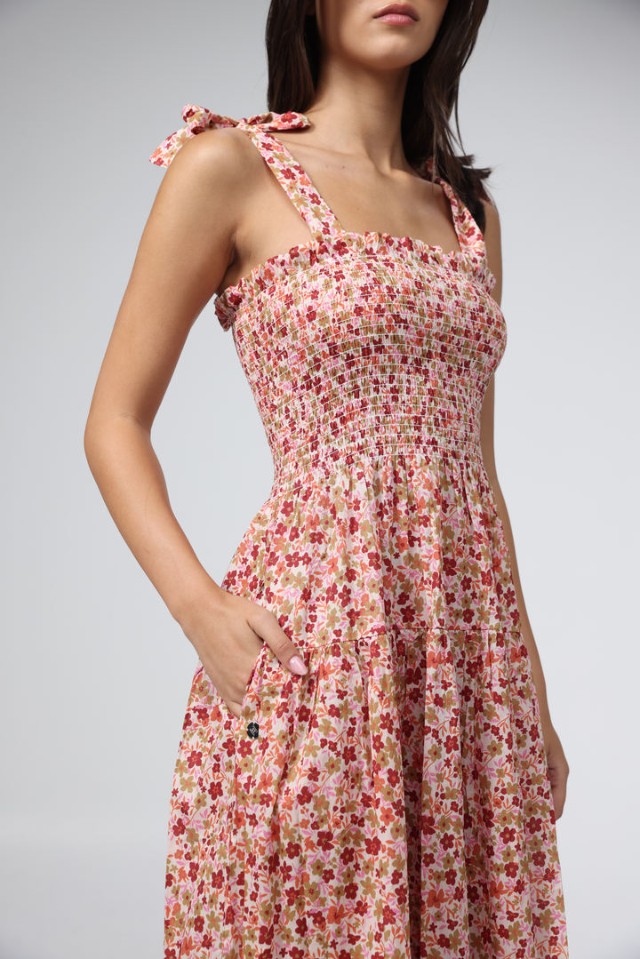 Bell Pink Floral Dress