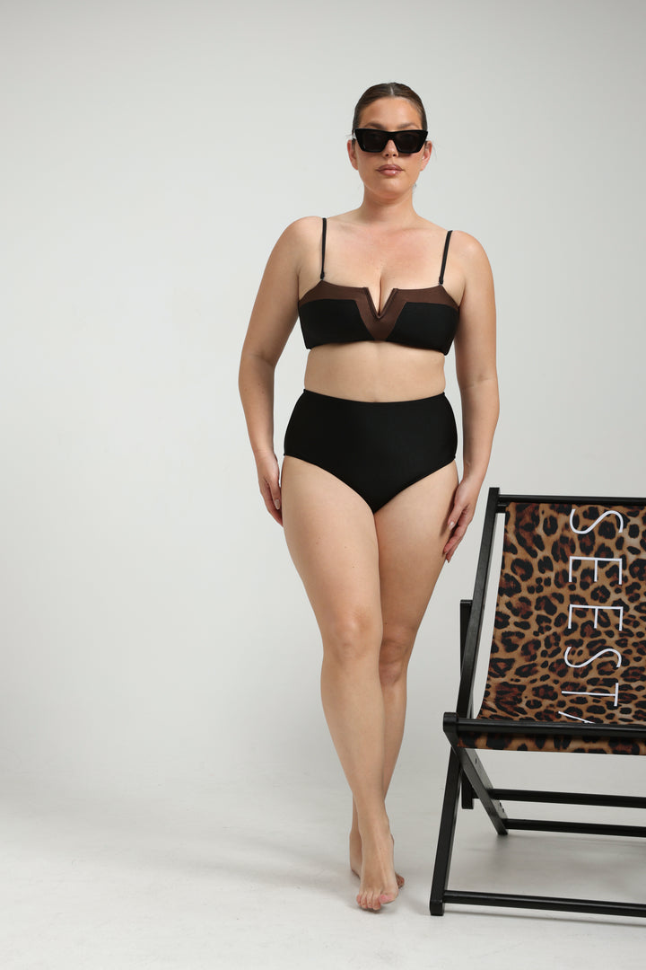 Alpha Black Bikini Bottoms