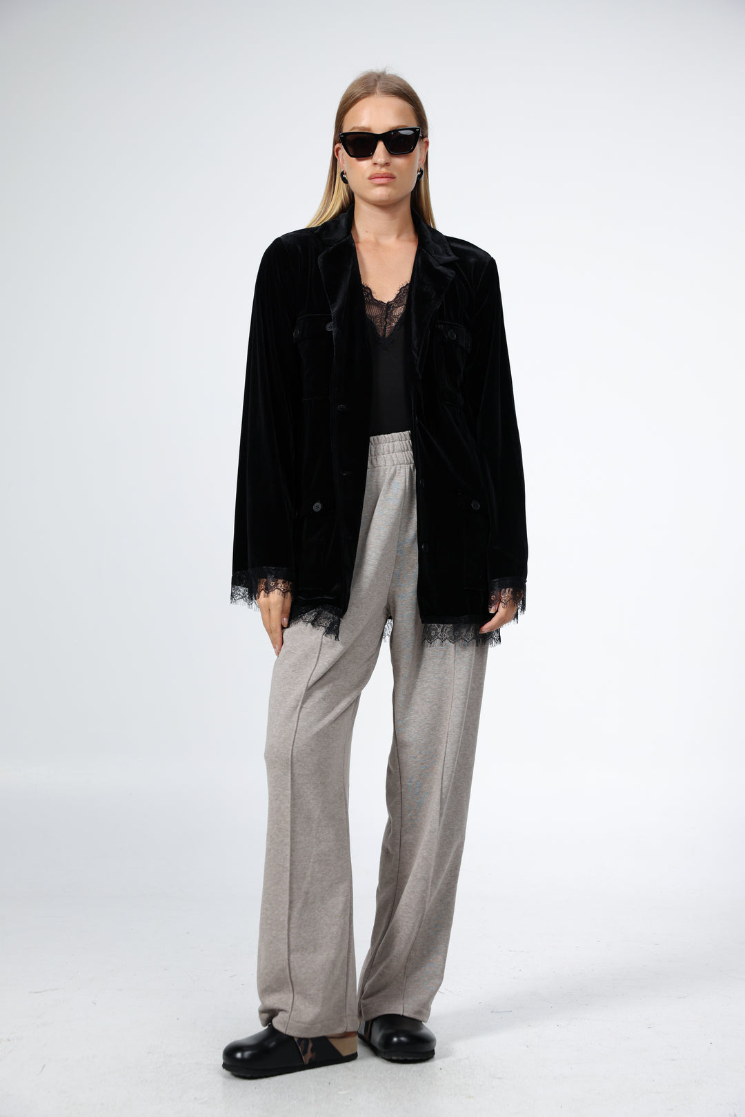DNA Black Velvet Blazer