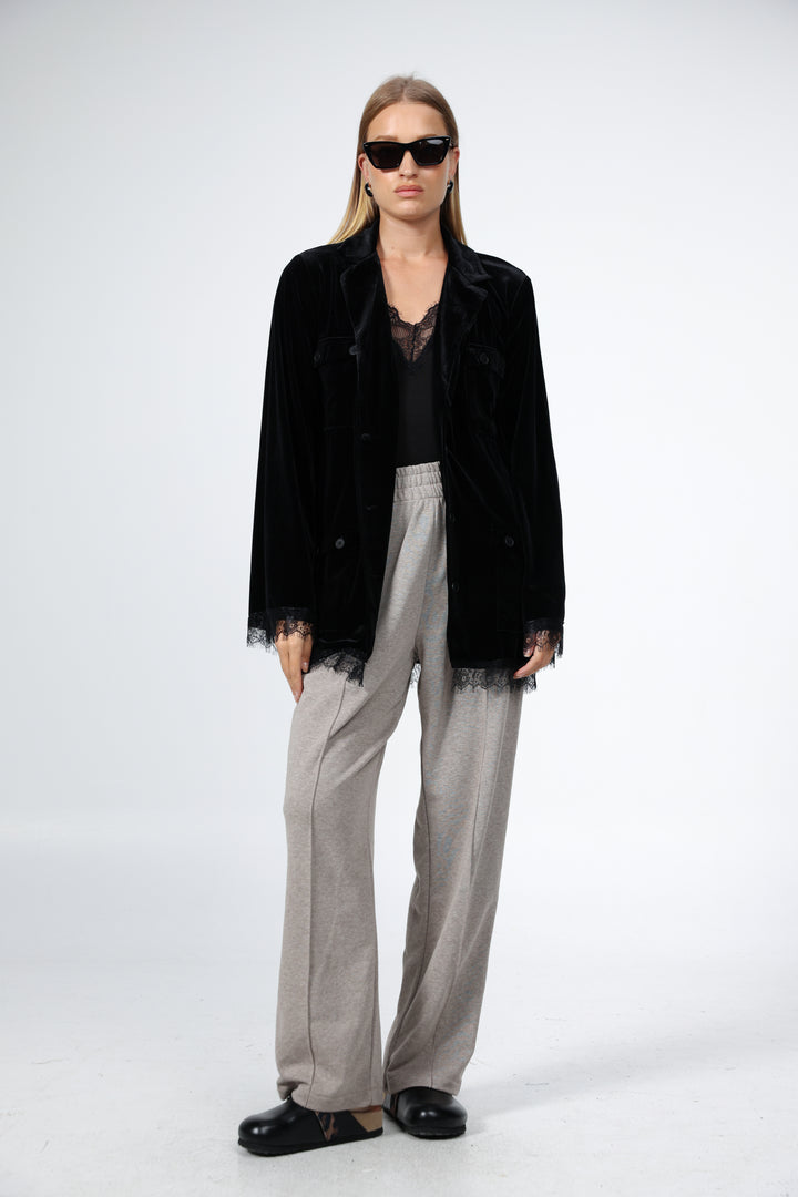 DNA Black Velvet Blazer