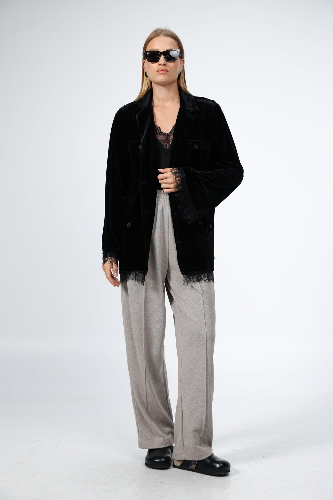 DNA Black Velvet Blazer