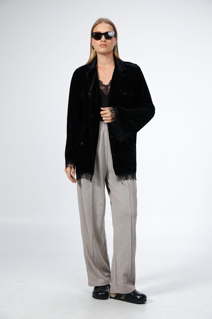 DNA Black Velvet Blazer