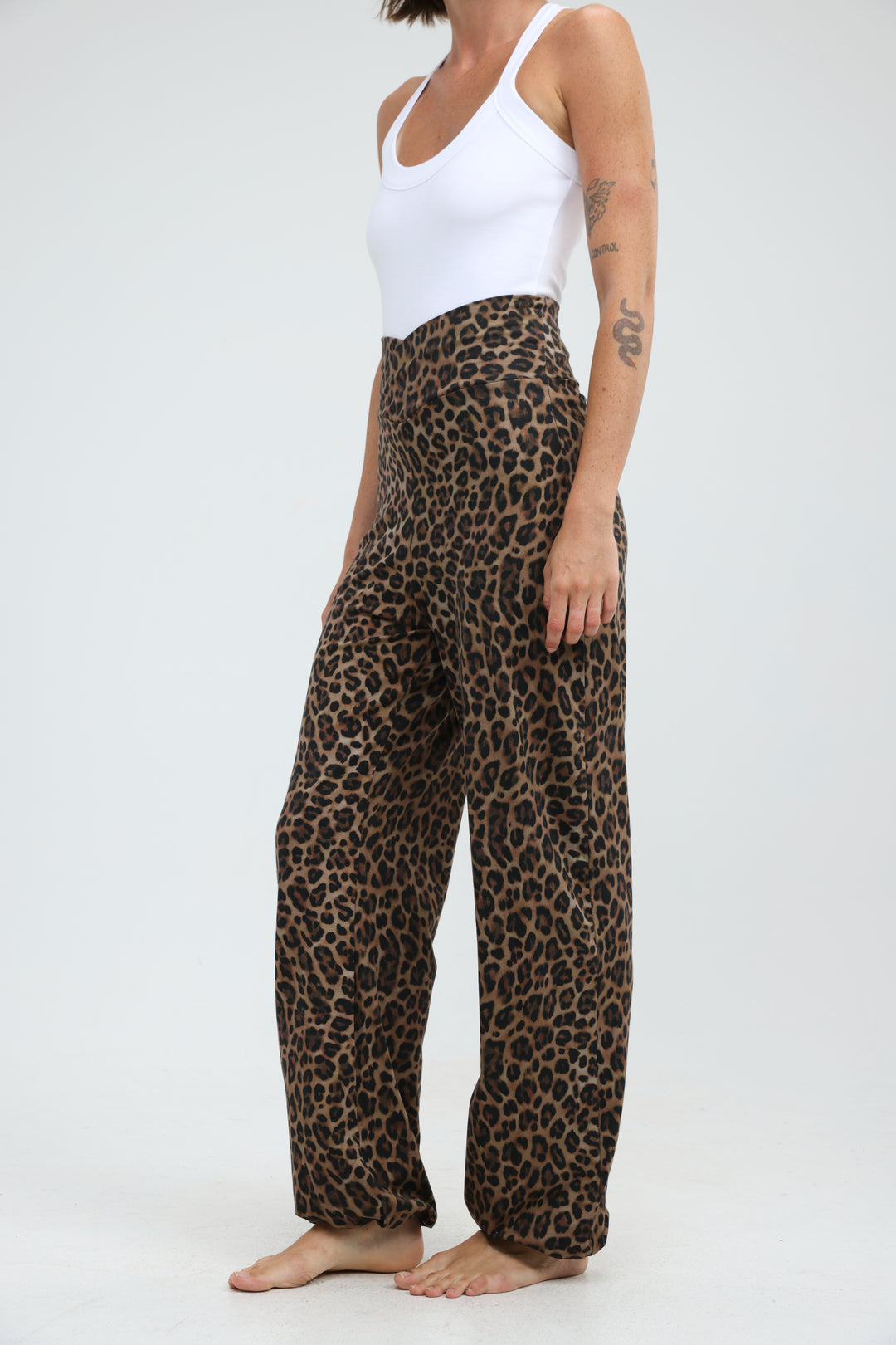 Right Leopard Joggers