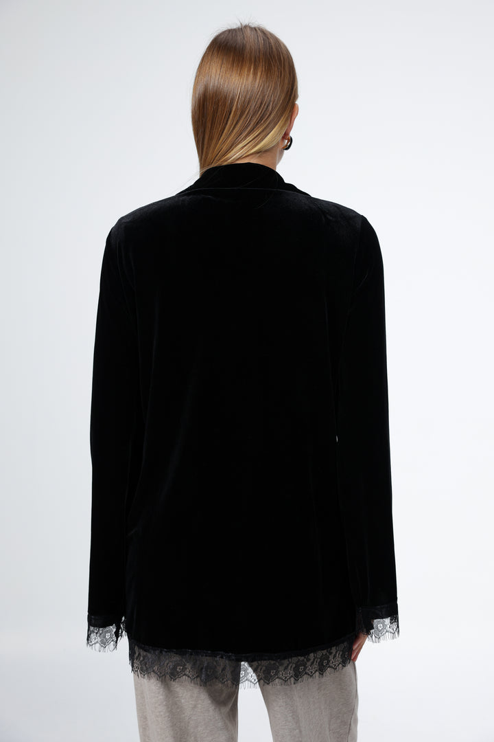 DNA Black Velvet Blazer