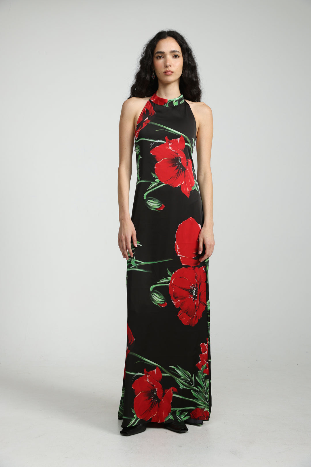 Black Floral Maxi Dress