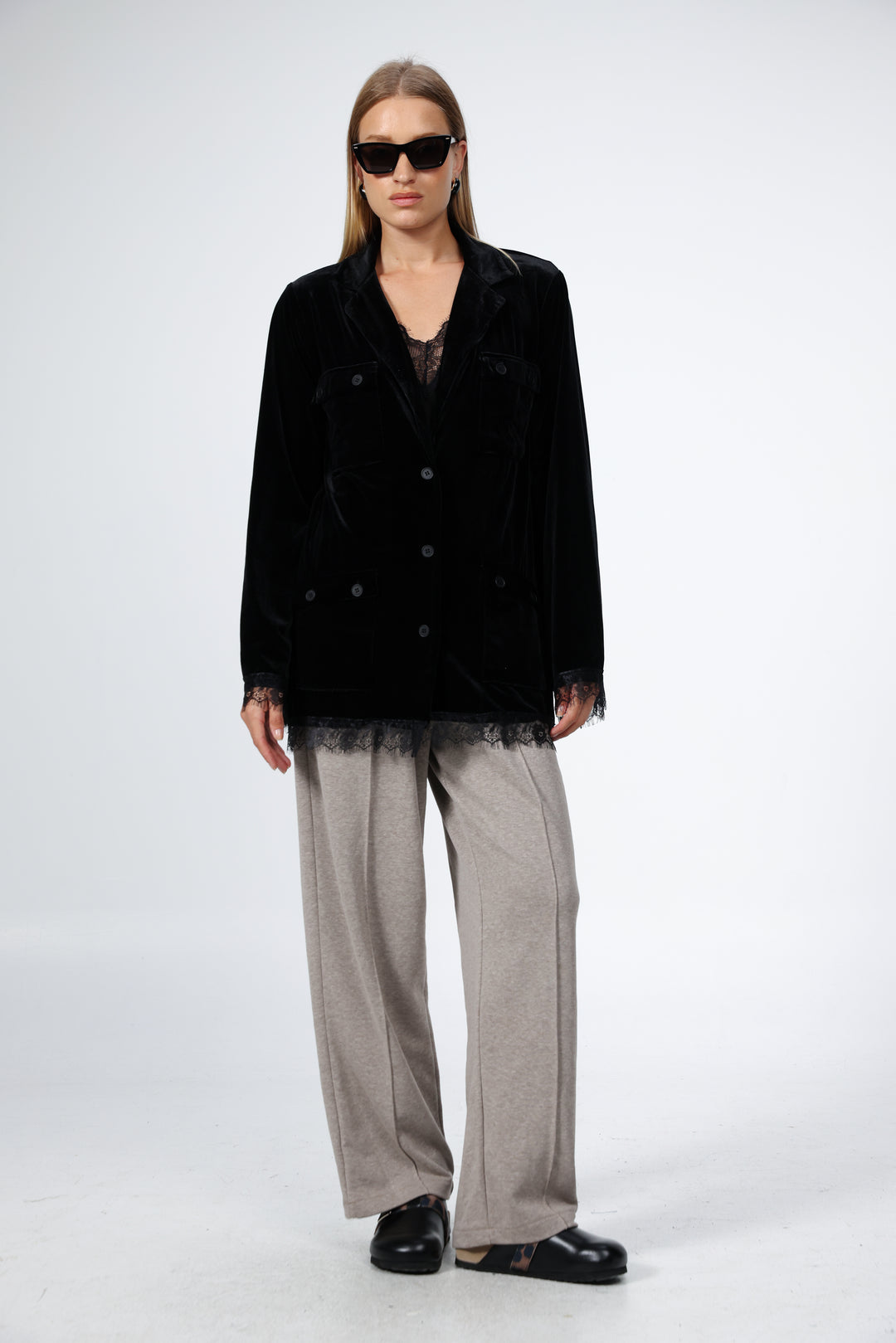 DNA Black Velvet Blazer