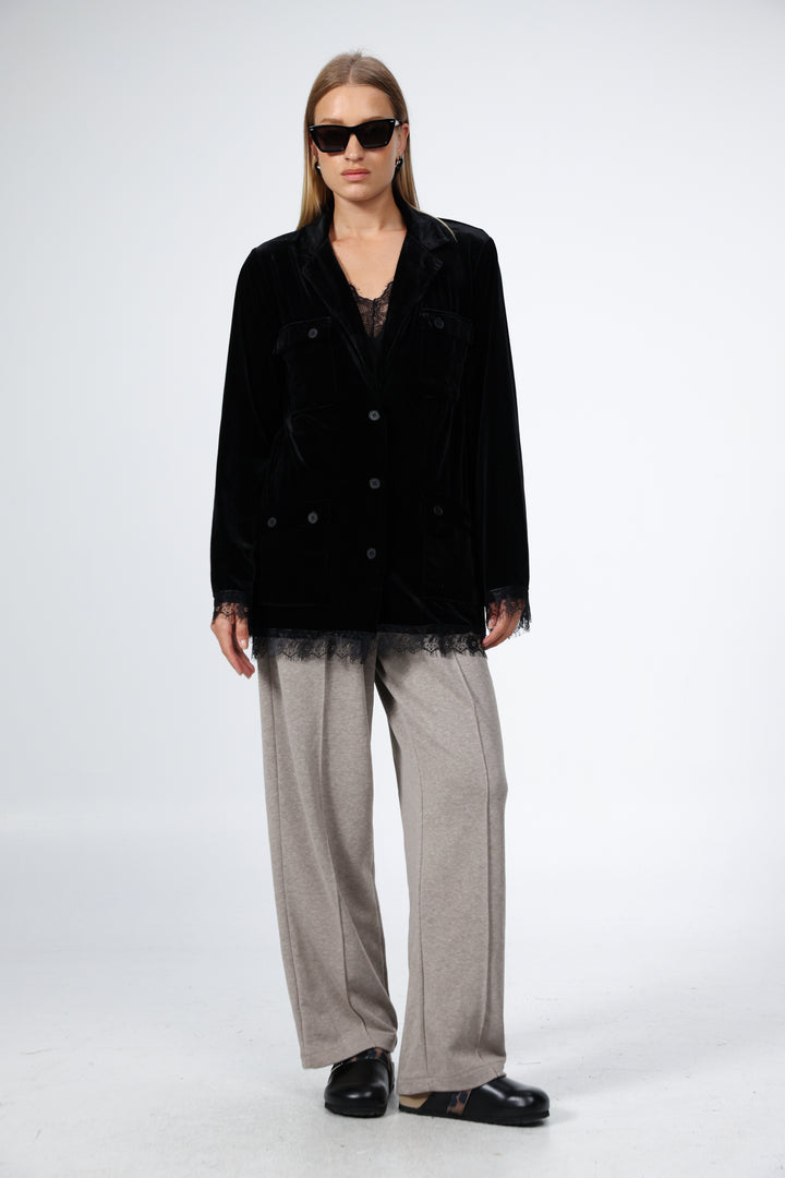 DNA Black Velvet Blazer