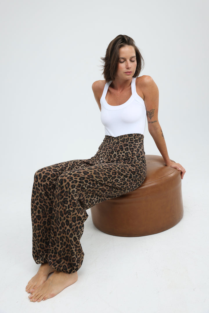 Right Leopard Joggers