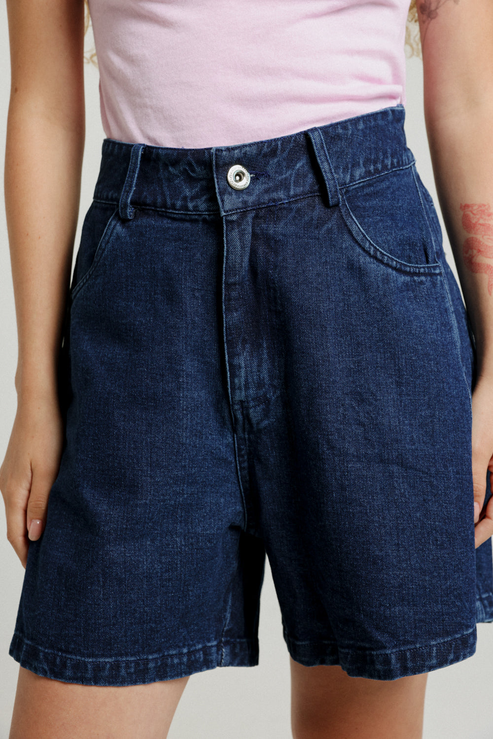 Guri Short Dark Denim Bottoms