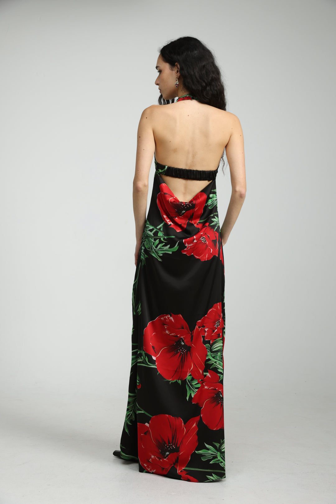 Black Floral Maxi Dress