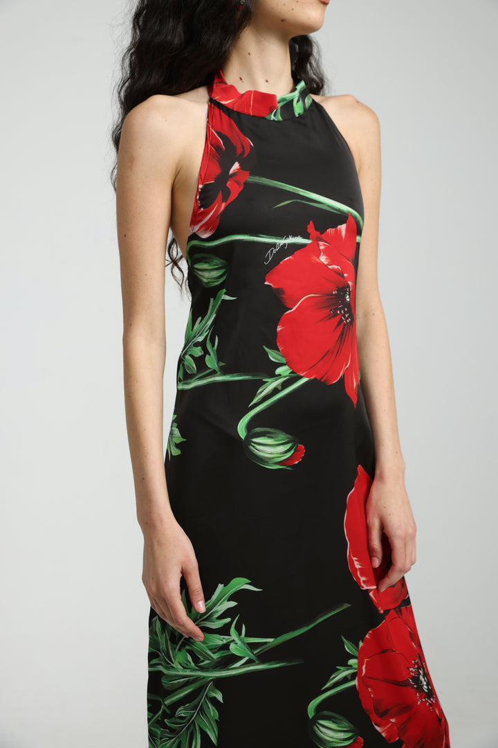 Black Floral Maxi Dress