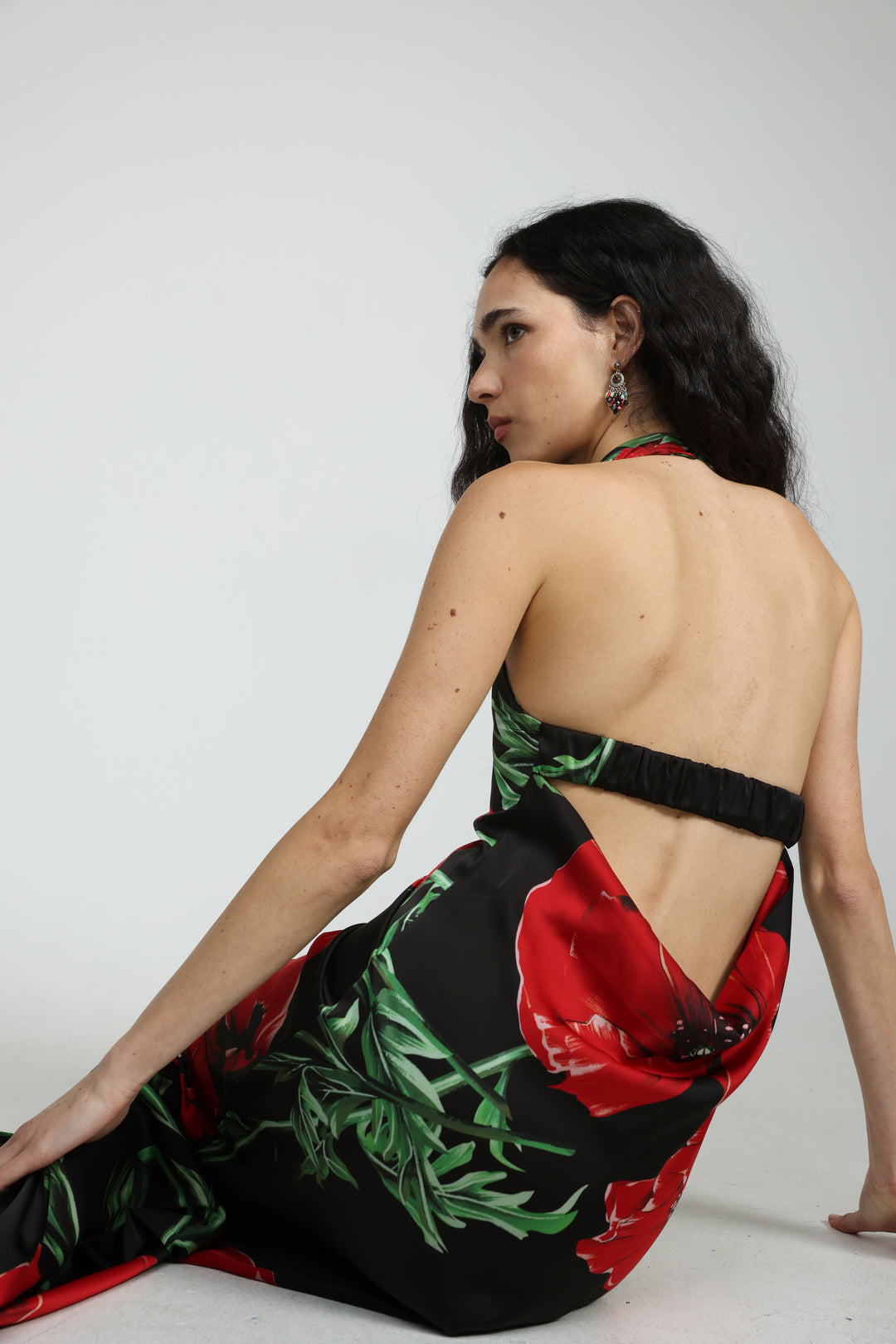 Black Floral Maxi Dress