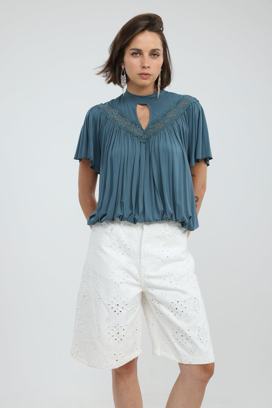 Star 641 White Bermuda Denim