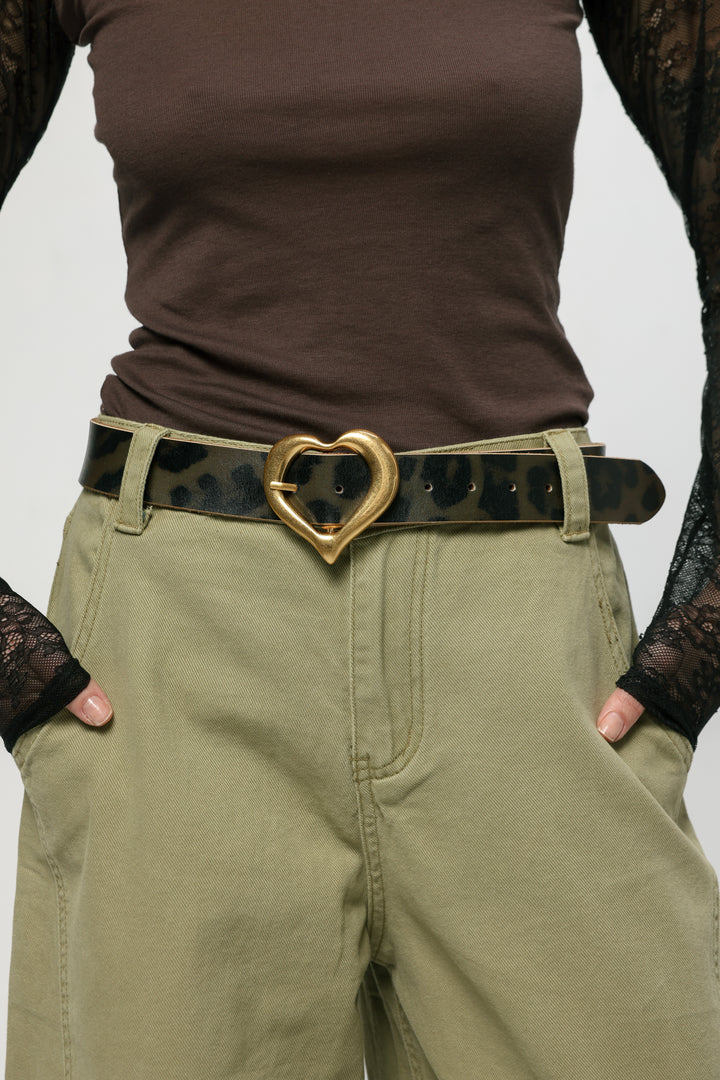 Heart Leopard Belt