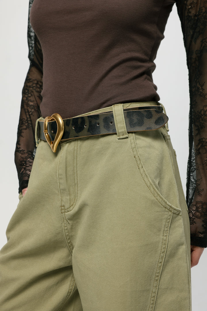 Heart Leopard Belt