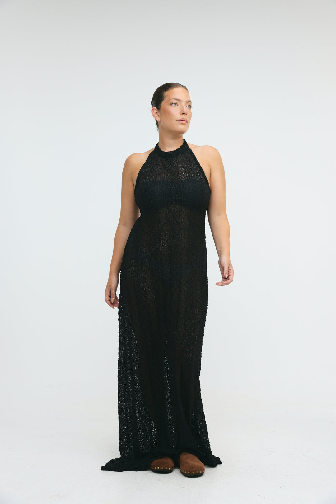Ibiza Leopard Halter Dress