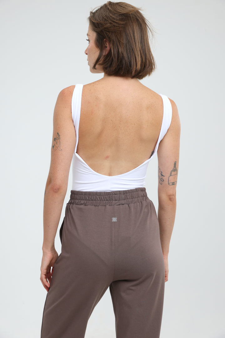 Crescent White Bodysuit