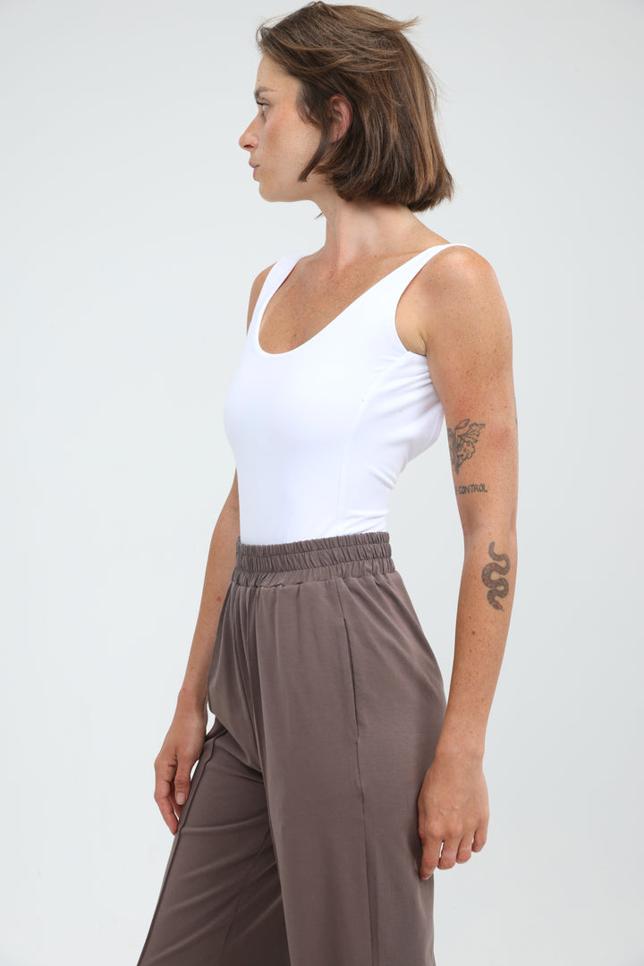 Crescent White Bodysuit