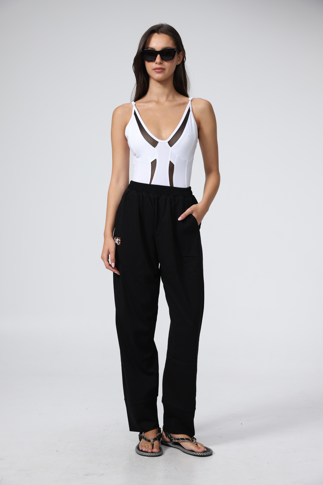 Combo White Mesh Bodysuit