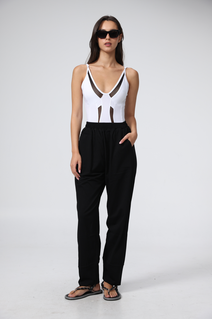 Combo White Mesh Bodysuit