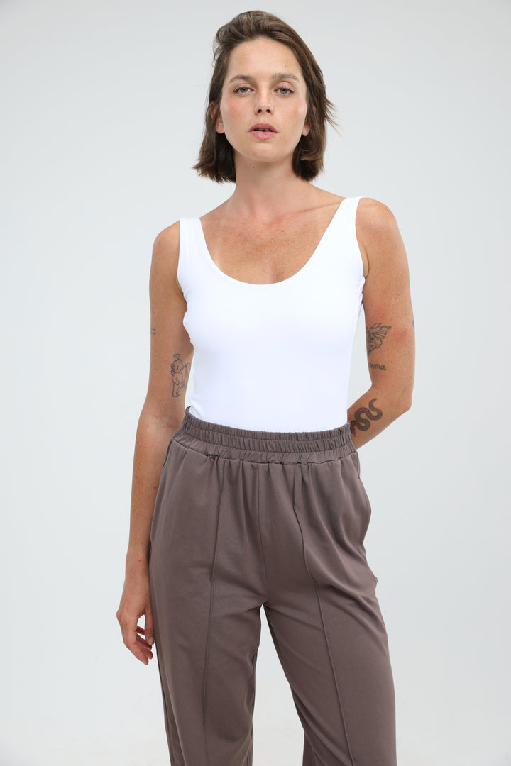 Crescent White Bodysuit